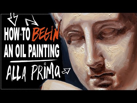 How To Begin An Oil Painting, Alla Prima + Color Mixing Basics (Zorn Palette)