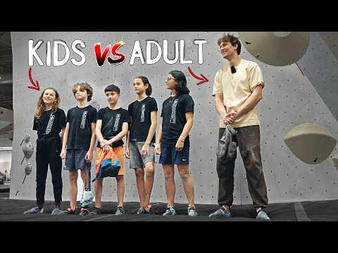 5 Kids VS Adult in Official Climbing Competition