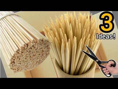3 Incredible Ideas with Wooden Skewers You've Never Seen Before/Super Genius Recycling Idea!♻️