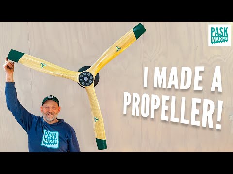 Making a Wooden Aircraft Propeller - Shaped with Basic Tools