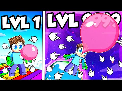 Blowing The BIGGEST BUBBLE in Roblox Bubblegum Race Simulator!