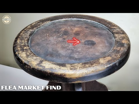 Elegant 1900s Art Nouveau Stool Restoration - Flea Market Rescue