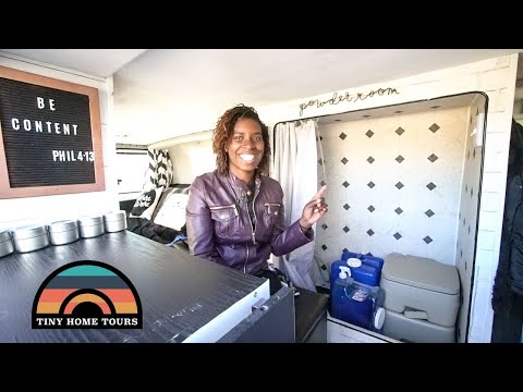 She Lives & Travels In A 1990 Camper Van With Her Two Young Daughters