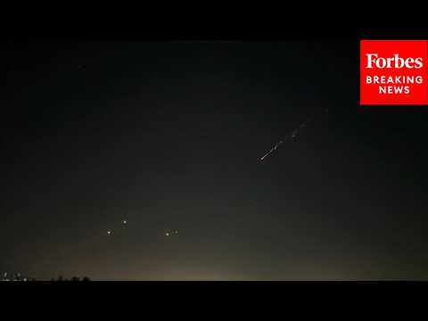 Israeli Defense Systems Intercept Iranian Missiles During Attack On Haifa