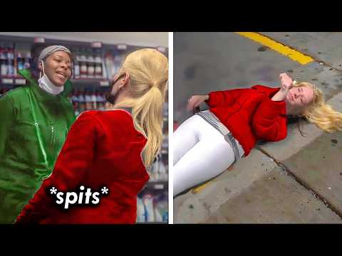 Karen SPITS On Her, Then Gets Her A$$ WHUPPED!