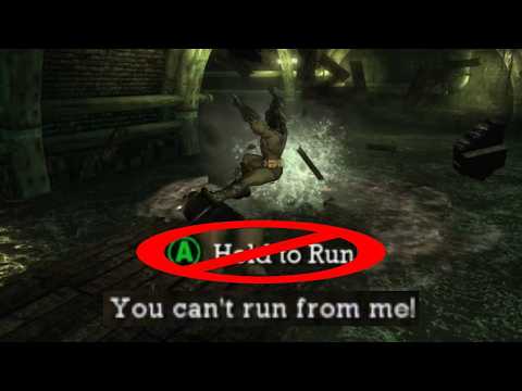 I beat Batman: Arkham Asylum without Running, yes, including kill croc.