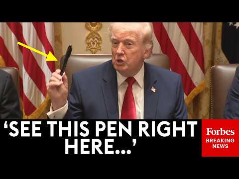 MUST WATCH: Trump Cracks Up Cabinet With Epic Digression About Sharpies, $1000 Pens, & Jerome Powell