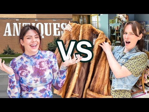 we spent a day at an antique mall thrifting for each other + haul