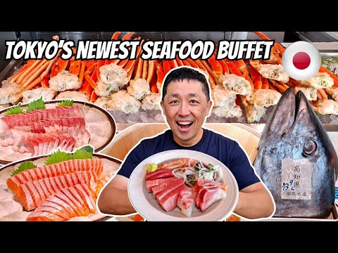 Newest SEAFOOD BUFFET in Tokyo! 🇯🇵 ALL YOU CAN EAT Crab, Sushi & 100+ seafood Dishes at Iroha!