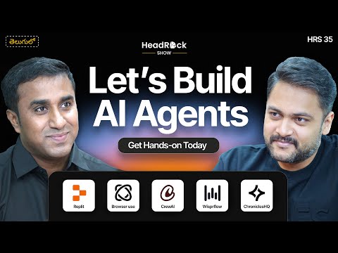 Build With AI (Part 2): Fullstack AI with Agents, Replit, CrewAI, WisprFlow & More in Telugu | HRS35