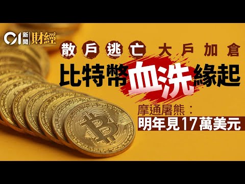 散戶逃亡大戶加倉　比特幣血洗緣起　摩通屠熊︰ 明年見17萬美元｜比特幣｜Bitcoin｜以太幣｜特朗普｜聯儲局｜鮑威爾｜摩根大通｜渣打｜花旗｜Strategy｜黃金｜美股