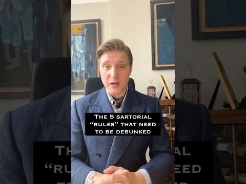 The 5 sartorial “rules” that need to be debunked. #style #wardrobe #mensfashion