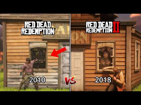 RDR1 vs RDR2 | Ultimate Physics & Details Comparison (Red Dead Redemption Evolution)