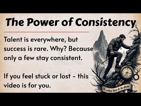 Be Consistent, Change Your Life || Improve Your English Fluency ✅ || English Listening Practice ✅