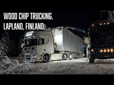 POV Wood Chip Trucking - Kittilä, Finland. 