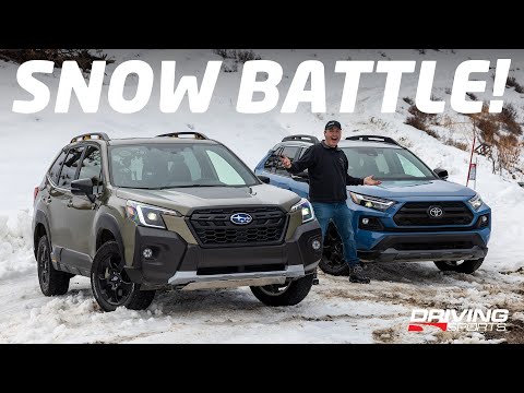 Snow Battle! Subaru Forester Wilderness vs. Toyota RAV4 TRD Off-Road