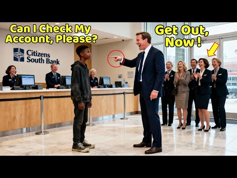 Black Kid in Old Shoes Went to Bank to Check Account — Manager Laughed Until the Number Appeared