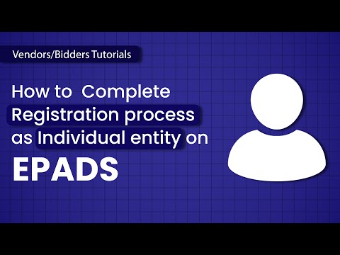How to Complete Registration Process on EPADS.