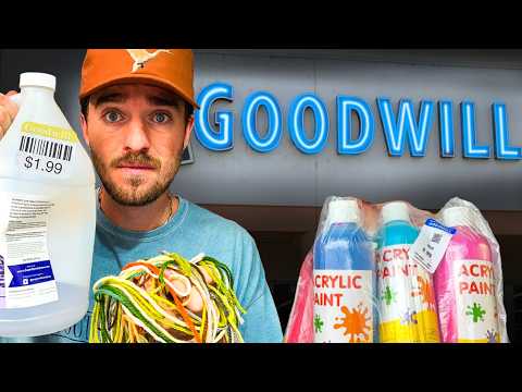 I Try Using THRIFT STORE Supplies to make a Gallery Worthy Art Piece....