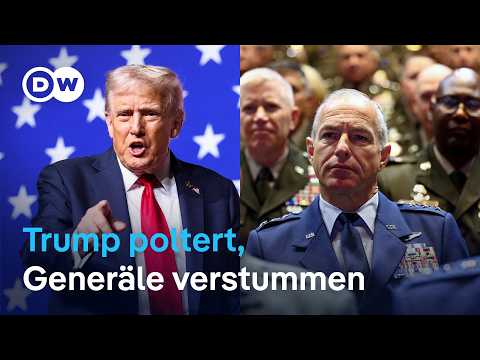 Trump schwört Militärspitze auf Krieg ein | DW Nachrichten