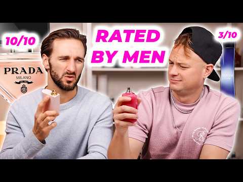 MEN REACT TO 18 MEN KILLER PERFUMES |  top fragrances for women rated by men