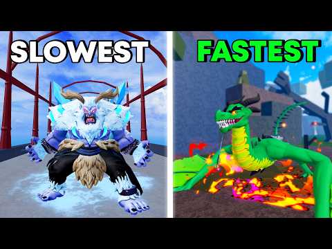 Blox Fruits, Ranking All Fruits Slowest To Fastest!