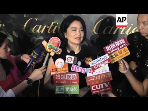 Taiwanese screen icon Brigitte Lin makes rare appearance at jewelry event