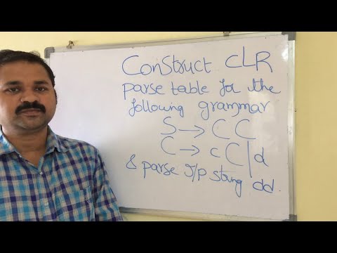 CLR Parser in compiler design with solved example1