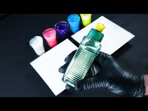 Acrylic Pouring with Dish Soap - step by step - Cells Painting