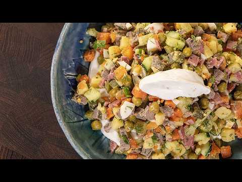 Getting ready for the New Year!!! Olivier salad, my recipe.