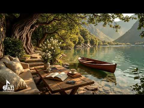 Secret Lakeside Café Jazz Ambience ☕ Relaxing Music for Focus, Work & Peace