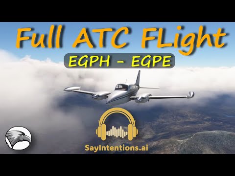AI Powered ATC from SayIntentions.AI | Full IFR Flight Test in MSFS | Edinburgh to Inverness