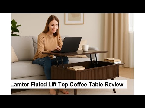 โ Lamtor Fluted Lift Top Coffee Table Review โ