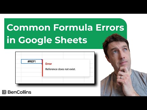 Common Formula Errors in Google Sheets and How To Fix Them