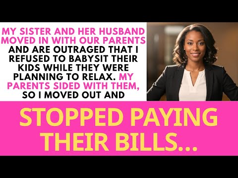 My Sister And Her Husband Moved In With Our Parents And Are Outraged That I Refused To Babysit...