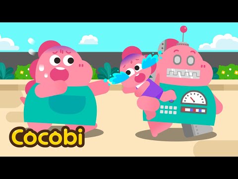 Who is the Best? Robot Mom vs. Real Mom! | Songs for Kids | Compilation | Cocobi