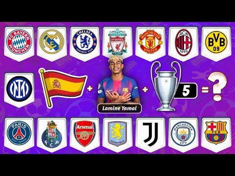 Guess the Football Club by Logo, player, Anthem & Flag ⚽🎶 |Football Quiz2026