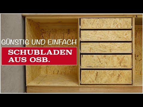 Schubladen bauen für die Werkstatt. Übersichtlich und viel Platz.