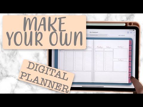 Make your own DIGITAL PLANNER using Keynote for your iPad