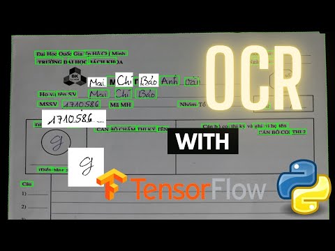 OCR TensorFlow and Python (95.55% accuracy) | Automatic scoring of handwritten test papers