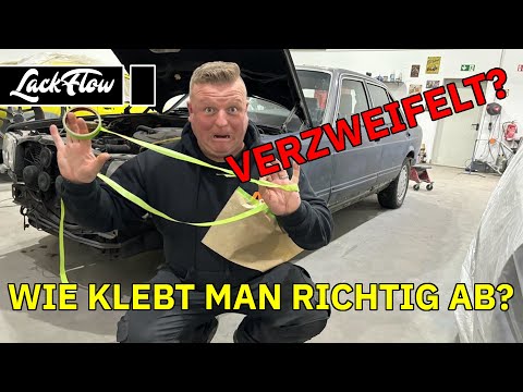 Teillackierung W126 - Wie klebt man richtig ab?