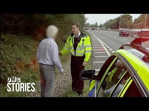 Police Discover Confused Old Man Walking on Side of the Motorway