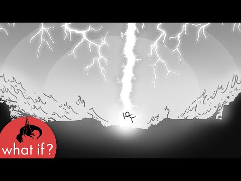 What if all the lightning on Earth struck the same place at once?