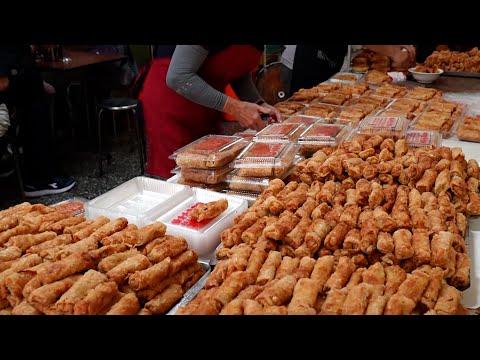 百年市場美食-直擊鹿港在地人從小吃到大的經典美味-一早就是滿滿的碳火化合物/Centuries-old market delicacies