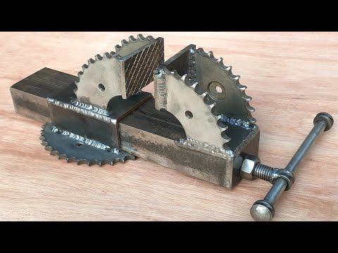 few people know how to make vise from motor gears | welding technique