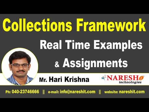 Collections Framework - Real Time Examples and Assignments | Core Java Tutorial | Mr. Hari Krishna