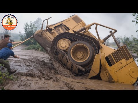 Horrific Bulldozer Stuck Moments and Heavy Equipment Mishaps That Will Shock You #29