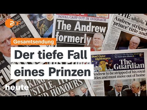 heute 19:00 Uhr vom 31.10.2025 Charles III. entzieht Andrew Titel, US-Shutdown, Wadephul in Nahost