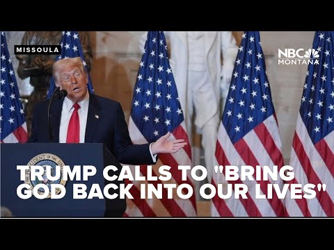 Trump calls to 'bring God back into our lives' at National Prayer Breakfast