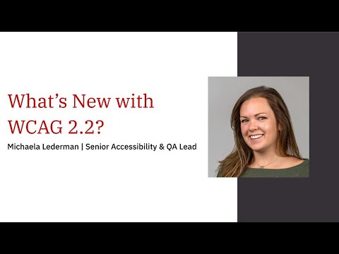 What’s New with WCAG 2.2?